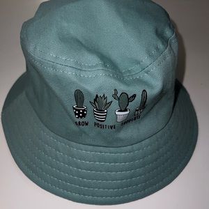turquoise bucket hat